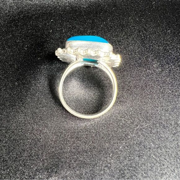 Sterling Silver Genuine Botswana Agate Gemstone Handmade Jewelry Ring Size 8.5 - Picture 5 of 10